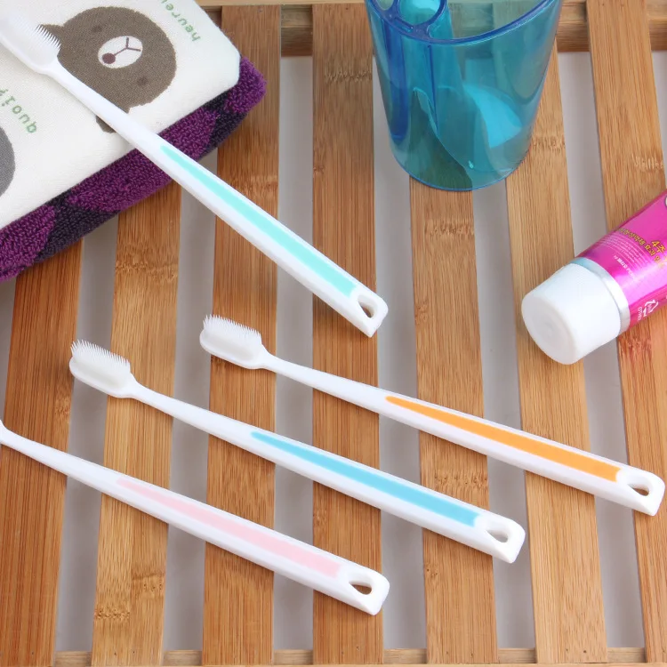 

2PCS South Korea Nano Charcoal Toothbrush Soft Toothbrush Oral Teeth Brush Tooth Care Black Color Heads