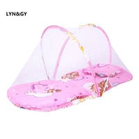 new pink portable baby crib folding mosquito net canopies in a cot infant cushion mattress pillow canopy moustiquaire lit