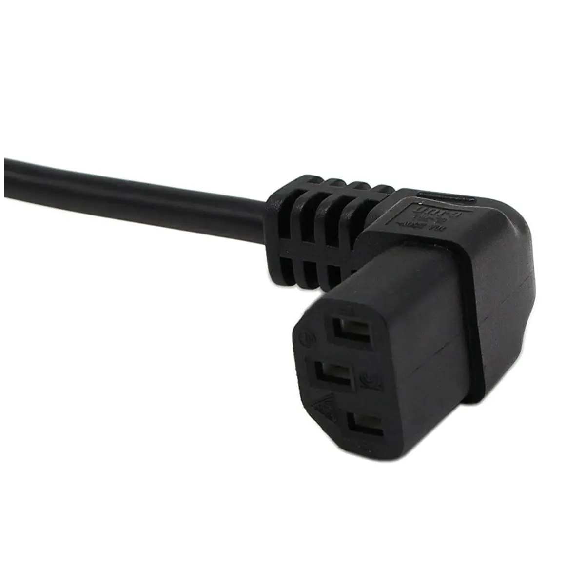 18 см IEC 320 90 градусов C13 3 Pin Female to C14 Male PDU удлинитель питания для компьютера LED HDTV