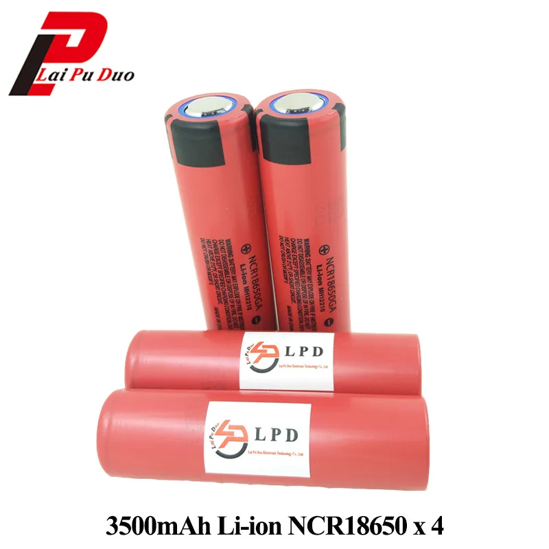 4 шт. перезаряжаемые батареи для SANYO 18650 в NCR18650GA 3 6 мАч 10 А|18650 battery|battery abattery for |
