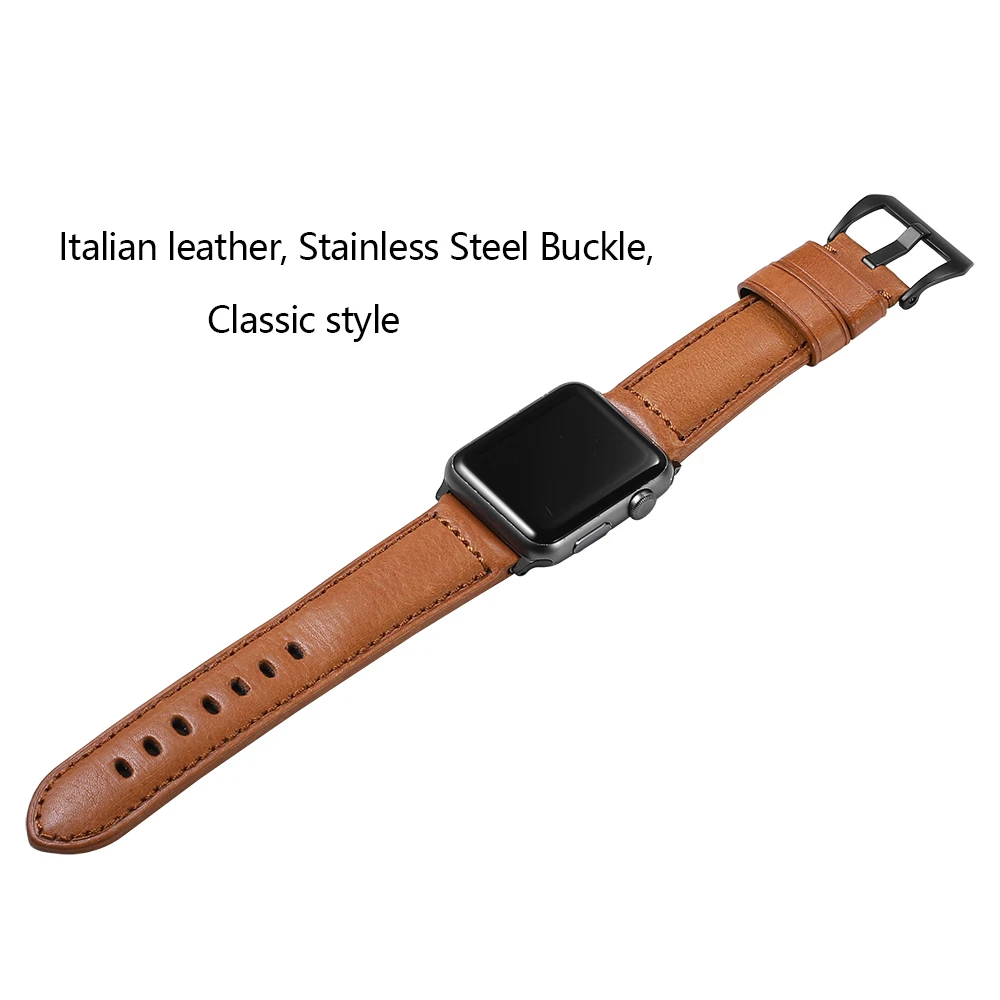 CHIMAERA for Apple Watch Band Strap Genuine Italy Calf Leather 38mm/40mm 42mm/44mm Series 4 3 2 1 | Наручные часы