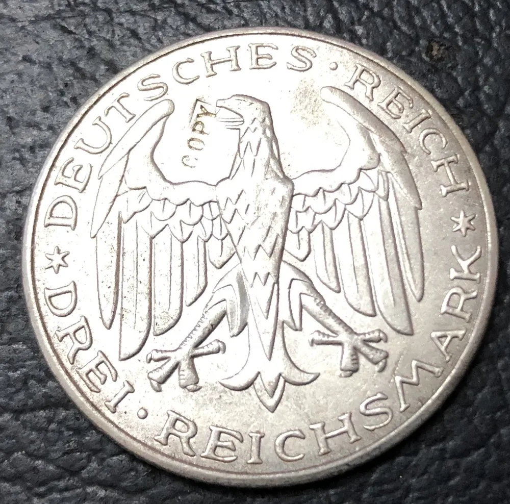 1927 Германия 3 рейхспфенниг копия монеты