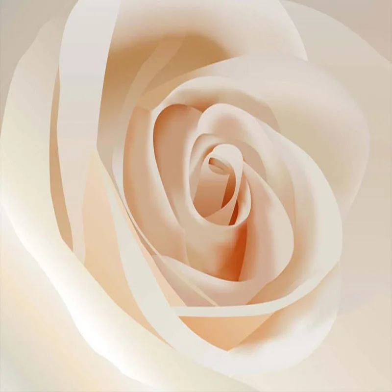 Настенные 3D обои с белой розой Современные Простые комнатные уютным дизайном для