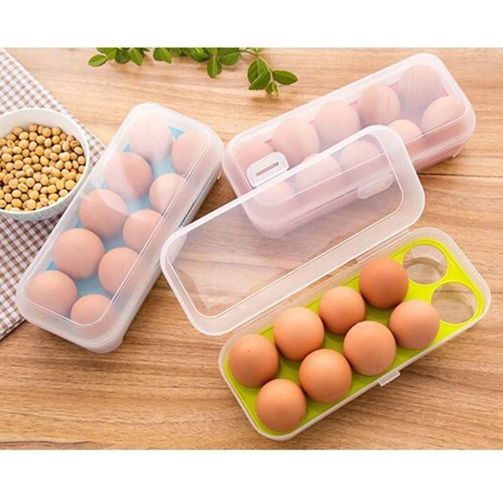 1pc Plastic Transparent Eggs Preservation Box Kitchen Refrigerator Storage Case | Дом и сад
