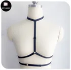 Бондаж ремни для нижнего белья, женский укороченный топ, женское сексуальное нижнее белье, клетка, бюстгальтер в стиле Харадзюку, фетиш, портупея