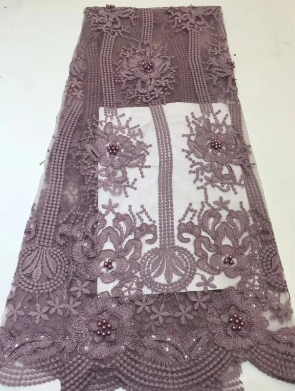 High Quality 3D flowers yellow African Beads Lace Fabric New Listing Guipure FFZ423 | Дом и сад