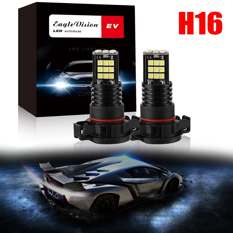 Светодиодный противотуманный фонарь H16/5202 6000K 12V 24W 24SMD высокой яркости|Абажуры| |