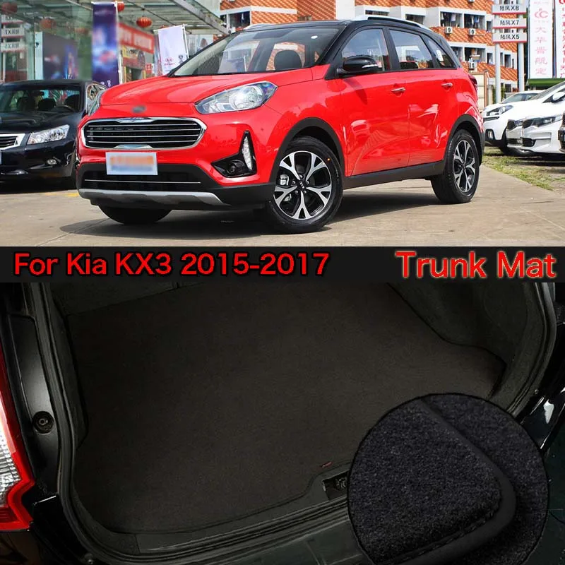 

Nylon Fabric Washable Car Trunk Cargo Liner Carpet Mats For Kia KX3 2015-2017