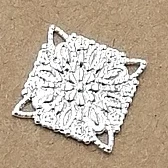 Silver Plated BoYuTe(200 шт./лот) металлическая медная ковка 10 мм квадратная филигранная фурнитура материалы Сделай своими руками ювелирные изделия аксессуары оптом - Цвет: Silver Plated