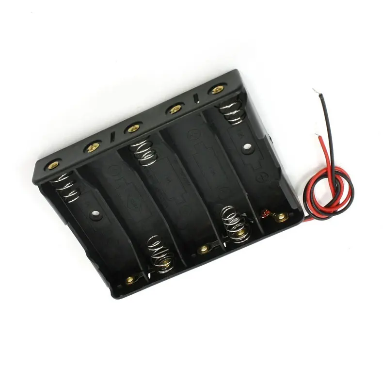 5x1 5 V AA слот для батареи держатель Чехол Коробка провод черный SD998 |