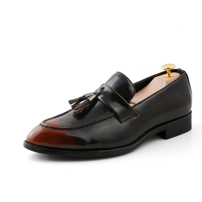 WOLF WHO Classic Men Shoes Breathable Comfortable Men Loafers Luxury Brand Men Dress Shoes For Wedding Dating Men's Flats X-199
