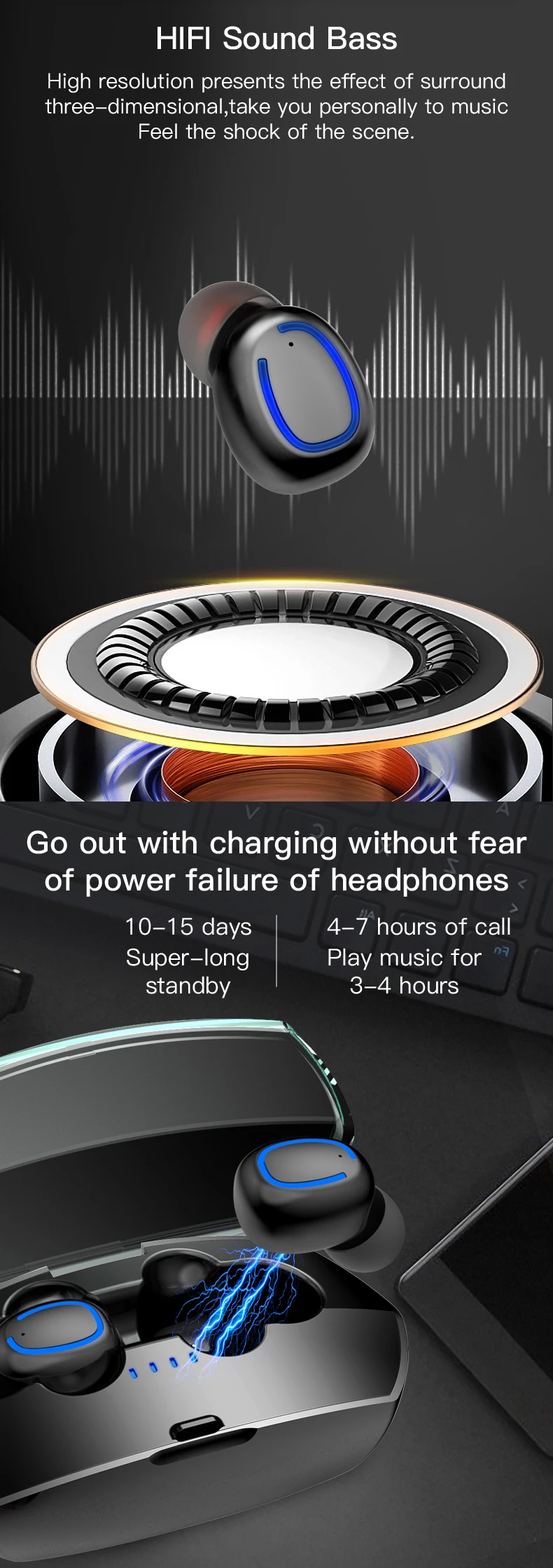 Xi11 TWS Bluetooth наушники-вкладыши HIFI стерео Bluetooth 5,0 микрофон CVC8.0 шумоподавление наушники для всех смартфонов