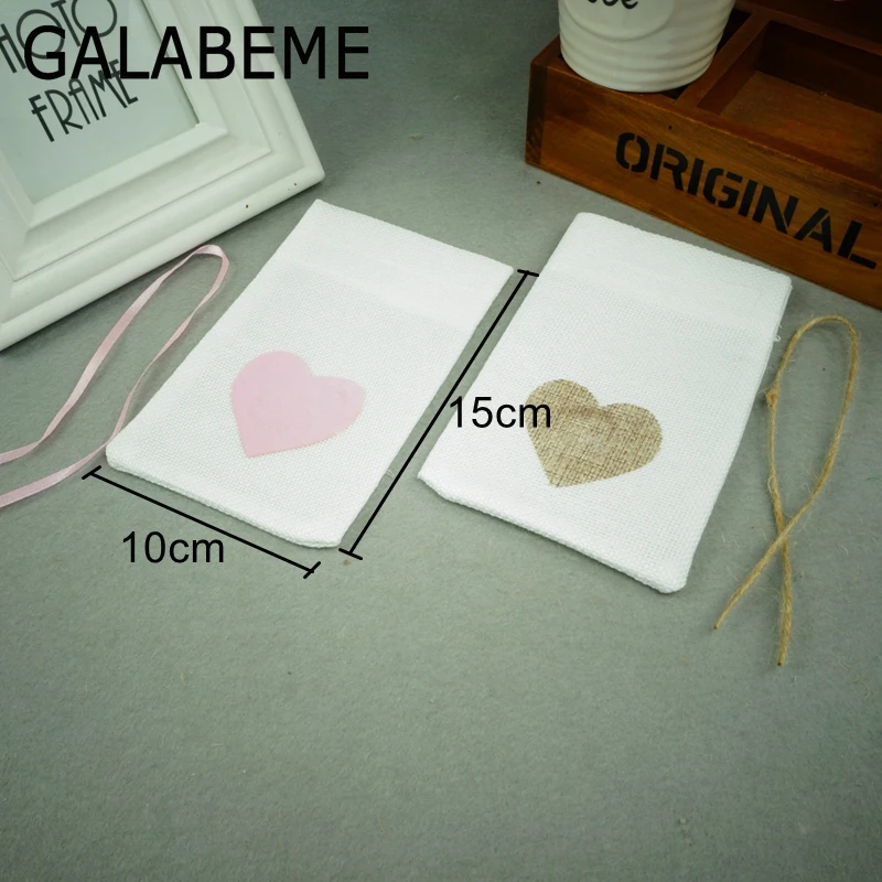 Galabeme 50 шт./лот 10*15 см мешочек для хранения Коробка конфет сумки Льняная сумка