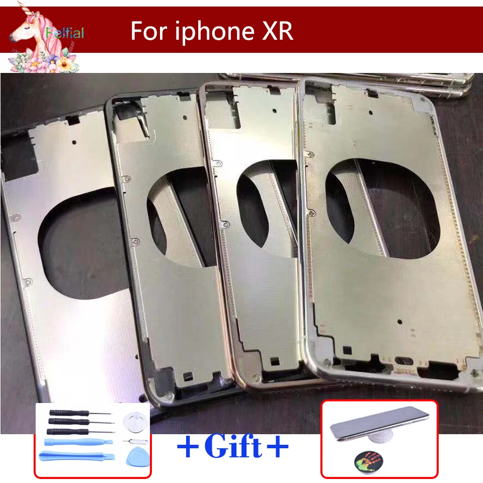 Оригинальная новая передняя рамка для iphone X XR XS MAX задняя средняя с боковыми