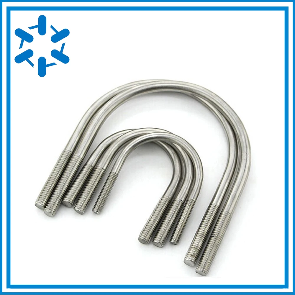 

10pcs/lot Stainless steel clamp U bolt U-bolts M6*8/10/12/14/16/18/20/22/25/27/33/38/42/45/48/51/57/60