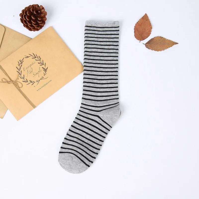 

[COSPLACOOL]College Style Striped Korean Fashion Socks Creative Socks Women Heap Heap Sokken Japan Harajuku Calcetines Muje