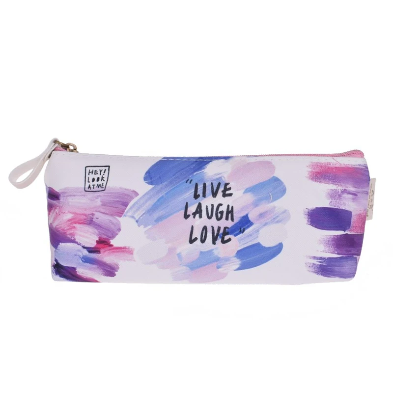 1 шт. Милые Красочные Креативные Чехлы для карандашей с кисточкой кавайные