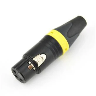 20 шт./лот NC3FXX 3 Pin MIC гнездовой разъем XLR Кабельный с красочным кольцом |