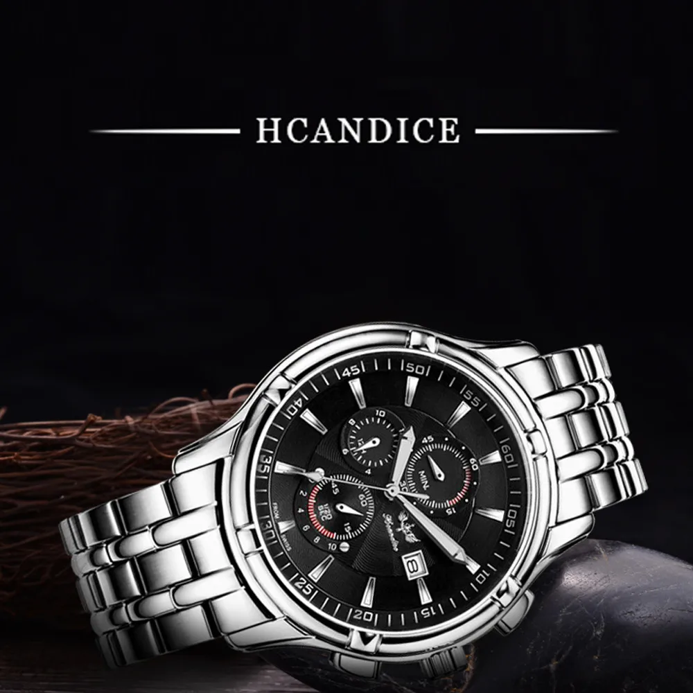 Splendid Relogio masculino hcandice Элитный бренд полностью из нержавеющей стали Аналоговый