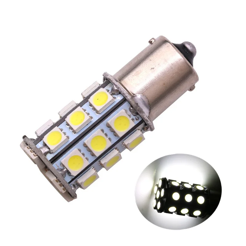 1 шт. 12 В 24 Автомобильная светодиодсветодиодный Тормозная лампа 1156 Ba15s P21W 27SMD 27 SMD