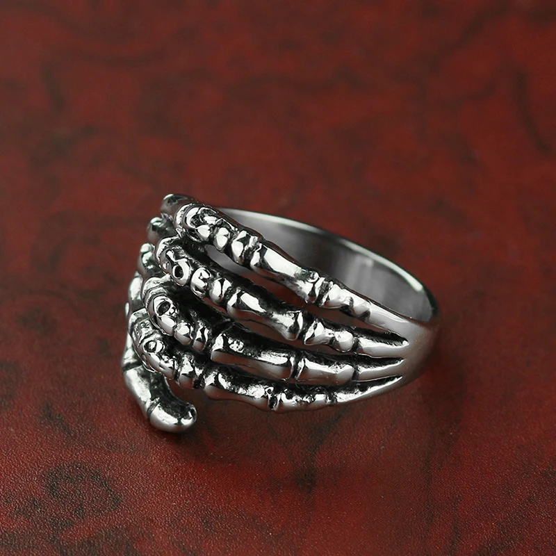 Европейское и американское альтернативное кольцо ghost hand из титановой стали