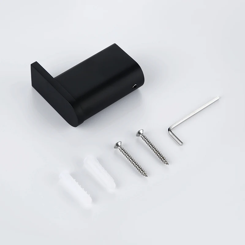 Robe Hooks Smesiteli роскошные вешалки для полотенец для ванной комнаты, черный рулон из нержавеющей стали, бумажные подвесные крючки для халатов, домашняя стойка для хранения, органайзер для ванной комнаты - Цвет: Robe Hooks