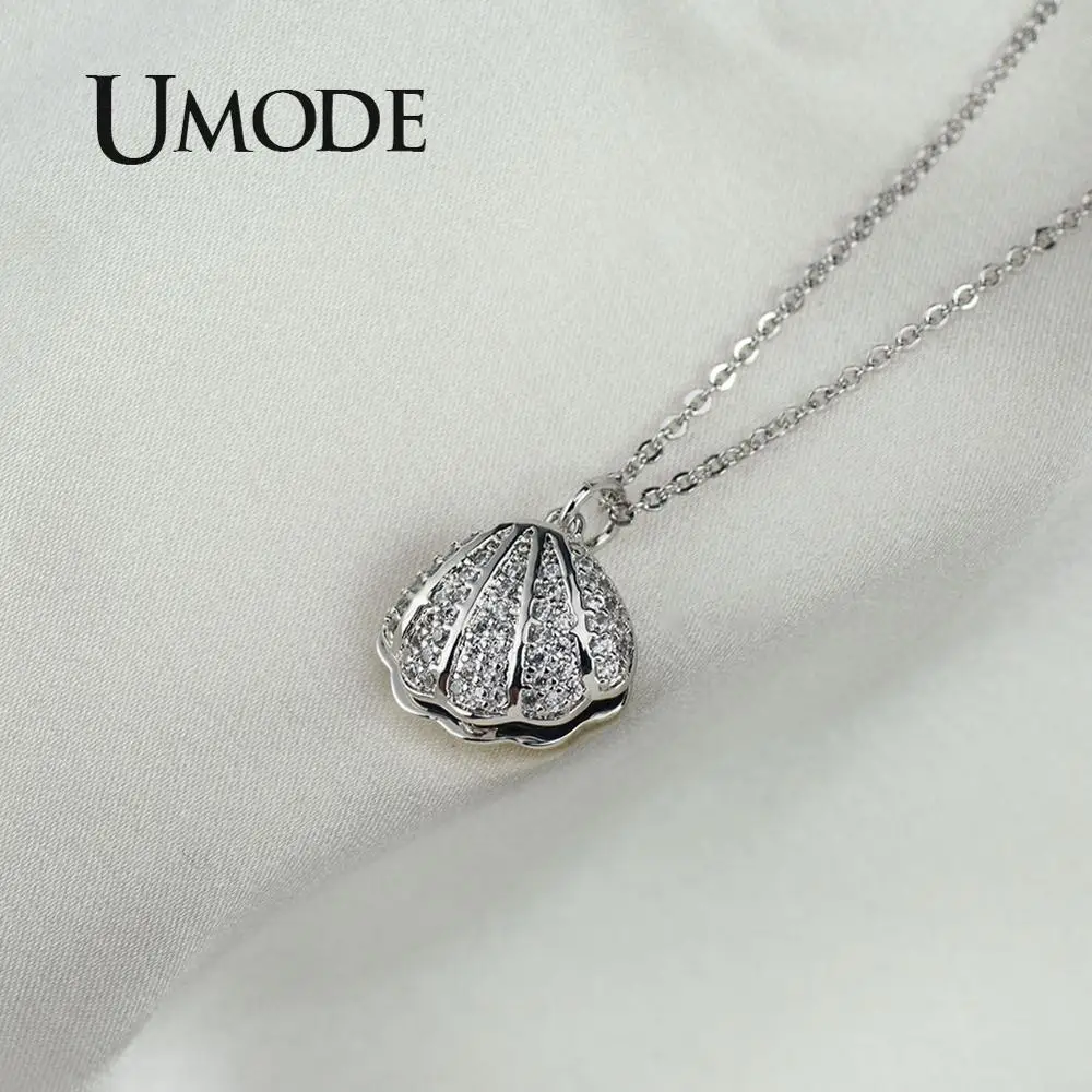 UMODE открытая оболочка жемчужные ожерелья и кулоны для женщин в богемном стиле