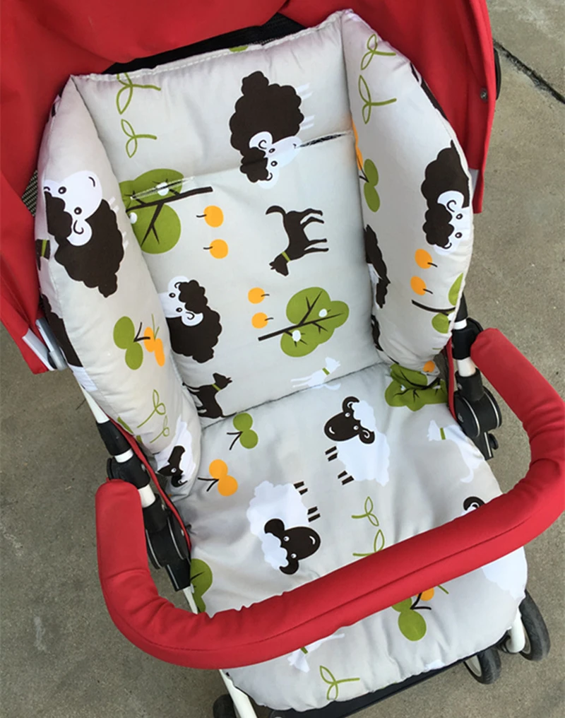 Cute Polar Bear Baby Stroller Seat Cushion Pushchair Pram Cotton Mattress Baby Carriage Seat Padding Liner Stroller Accessory