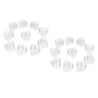 20x термостойкого прозрачного пластика чай светильник контейнер чашки любящее сердце свечная форма ручной работы свадебный декор свечи пресс-формы