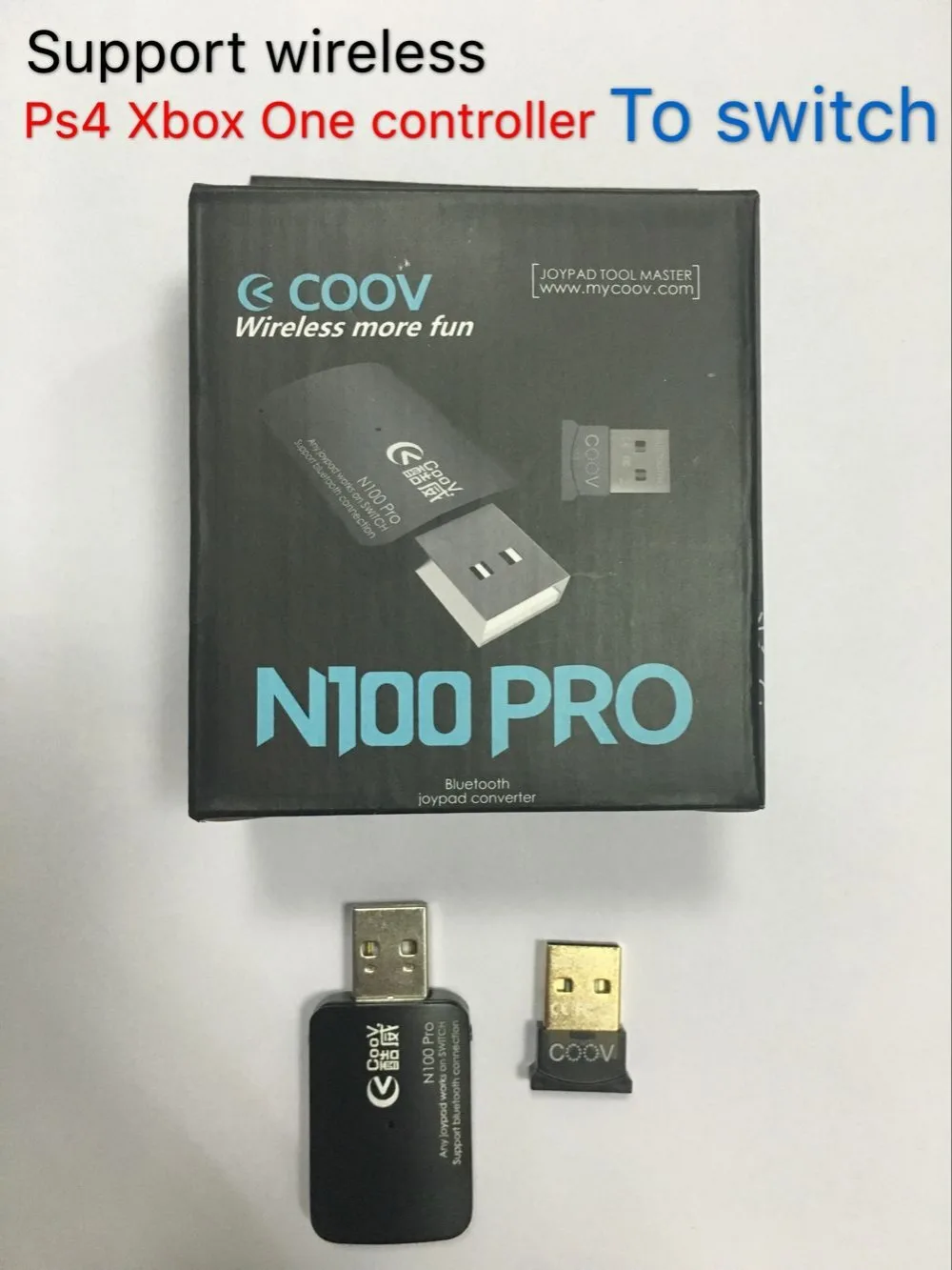 Coov N100 Pro bluetooth USB Стик для PS4 Xbox Один беспроводной usb-адаптер конвертер геймпада