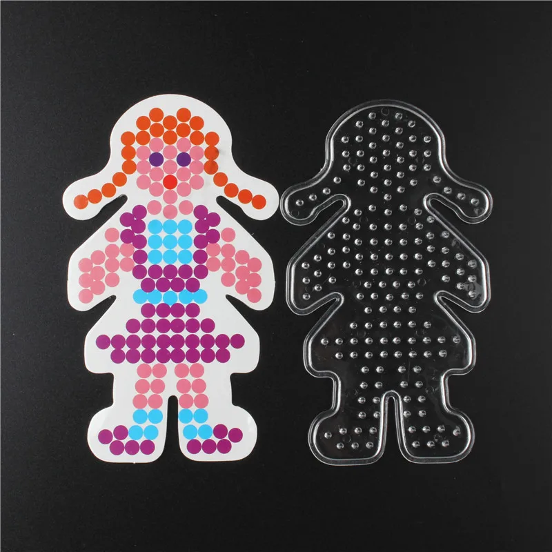 5 мм 3D пазл шаблоны для пегборда Hama бусины игрушки Perler обучающие детей ручной