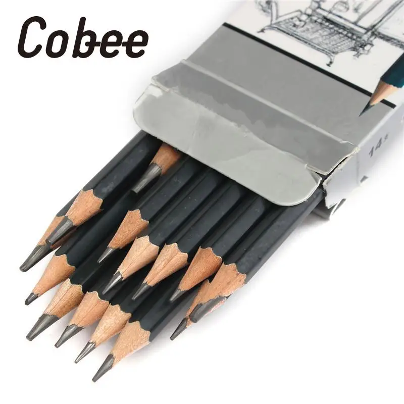 Cobee 14 шт. искусственный набор карандашей с древесным углем для рисования школьный