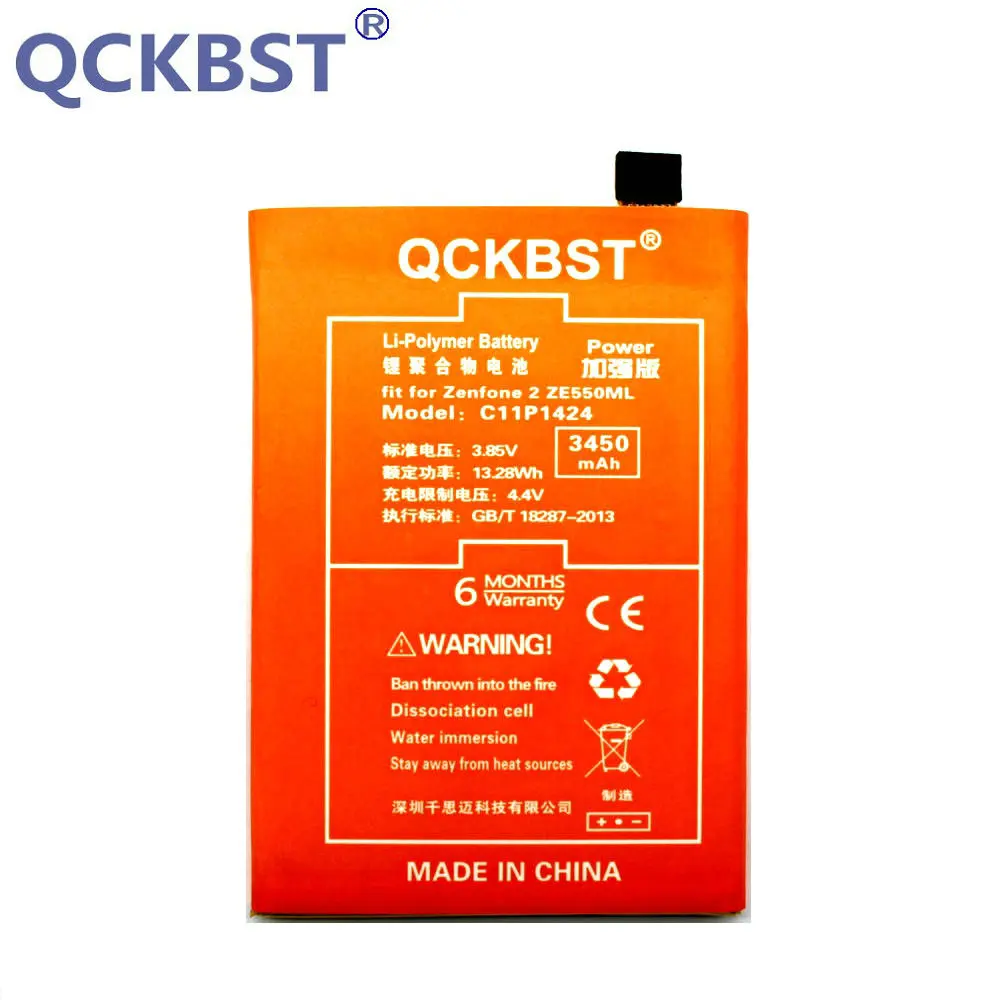 Аккумулятор QCKBST C11P1424 для ASUS Zenfone 2 ZE551ML ZE550ML 5 &quotZ00AD Z00ADB Z00A Z008D литий ионные батареи
