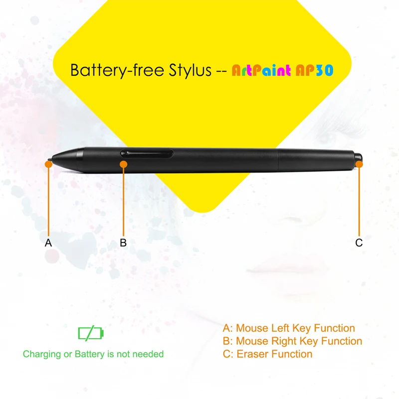 Gaomon M10K-10*6.25 cm Графический Планшеты для рисования с пассивным Стилусы прилагается