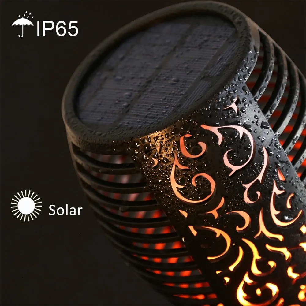 

LED Solar Flame Lamp Torch Garden Light Flickering Lawn Lamps IP65 Waterproof Outdoor Landscape Solar Ornament Night Lights Deco