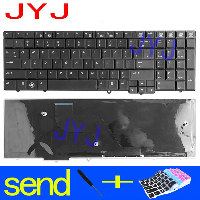 

New laptop Keyboard for HP Probook 6540B 6545B 6550B 6555B 6540 654 Send a transparent protective film