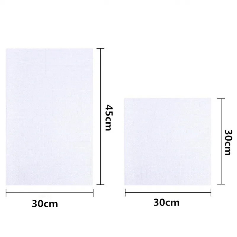 Хлопковая ткань для вышивки крестиком 11CT 14ct 30x30 см 30x45 см|Канва Aida| |