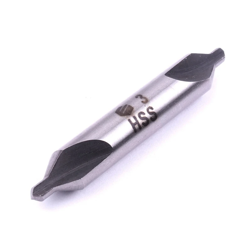 10Pcs 1x3Mm Hss Center Drill Bit 2 Flutes 60 Degree Angle Countersink Bits Tool For Hole Machining Reduces Error | Инструменты