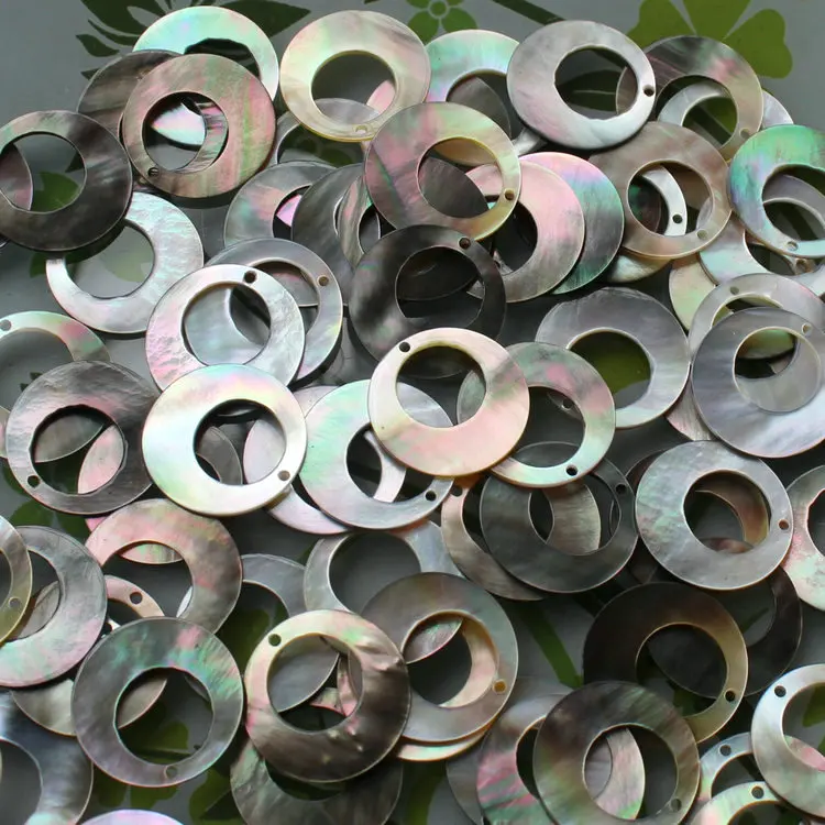 30pcs /lot 18mm Drilled Natural Round Circle Cut Mother Pearl Shell Beads of MOP for DIY Jewelry | Украшения и аксессуары