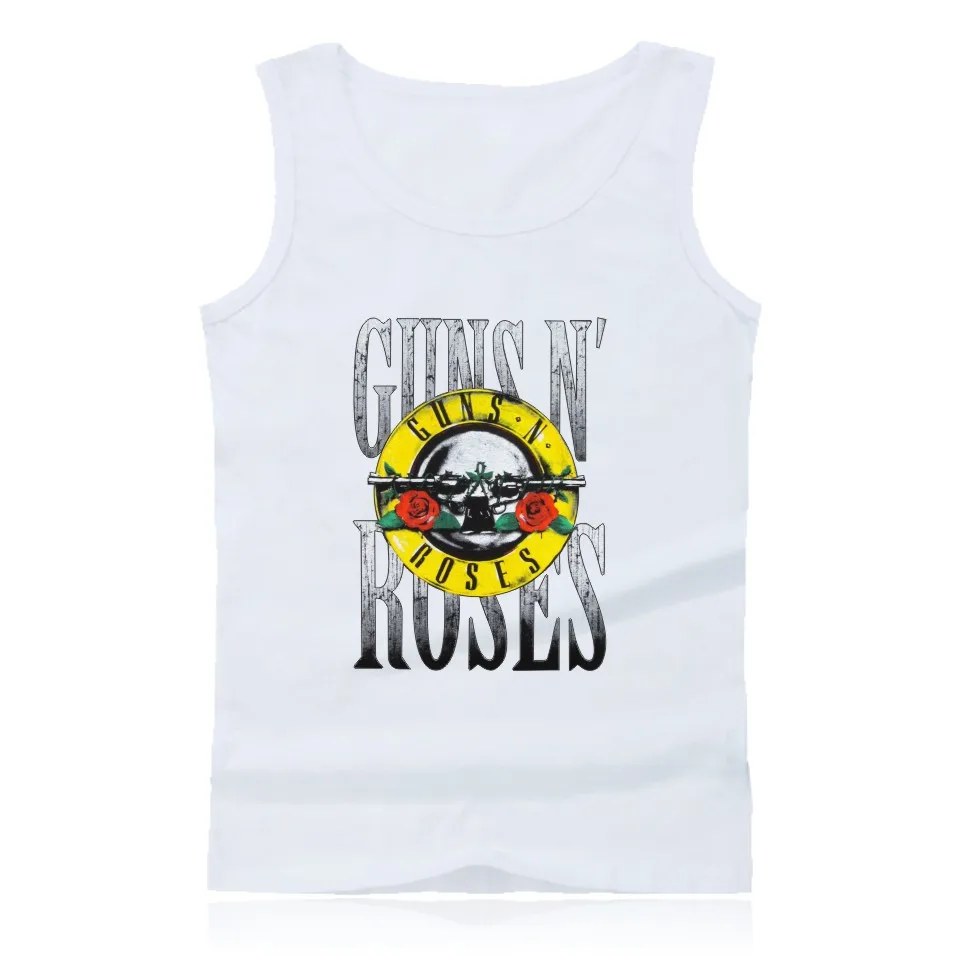 Мужские майки GUNS N ROSES рубашка хип хоп спортивный жилет модная майка для