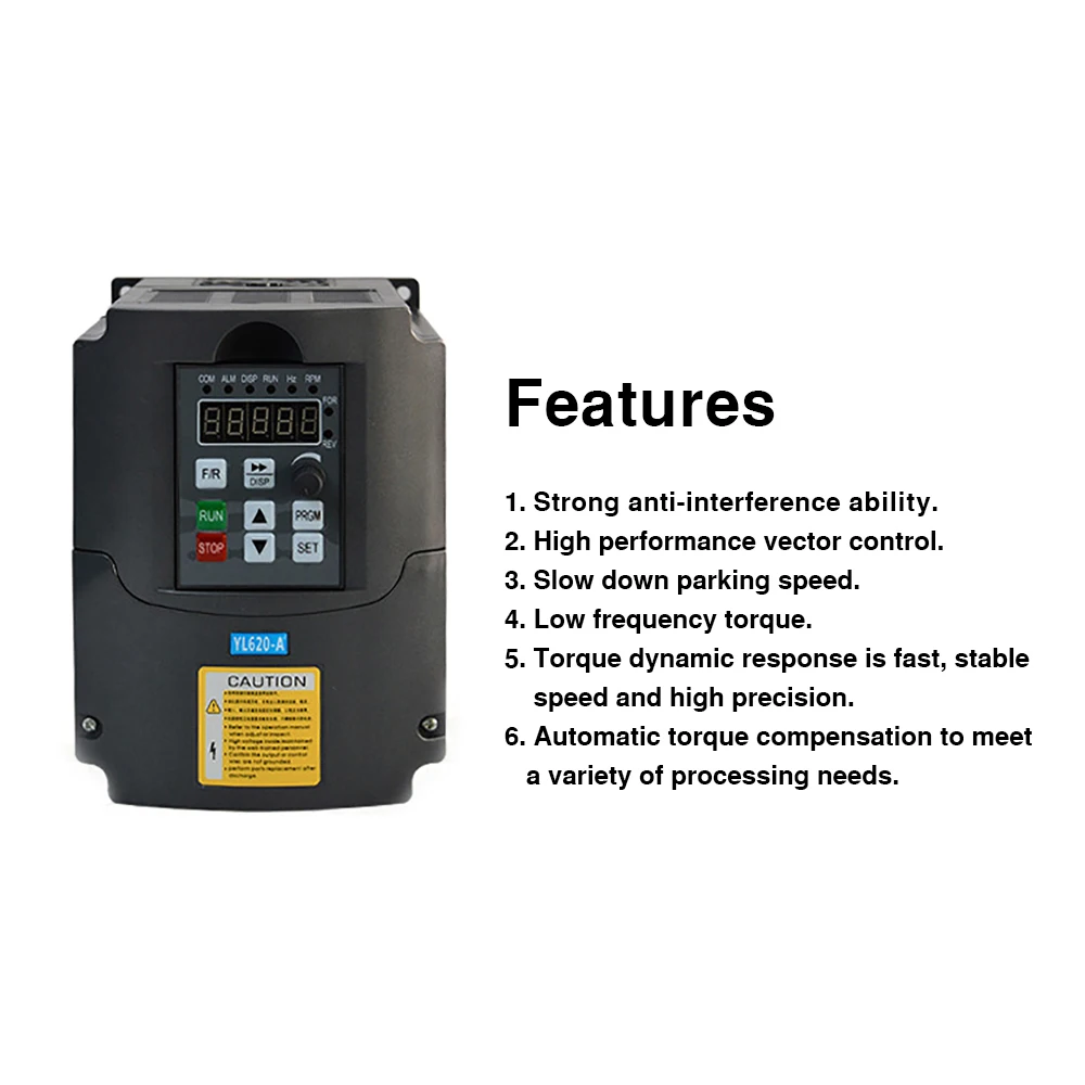 Однофазный вход VFD 220 кВт в 10 А трехфазный выходной преобразователь частоты