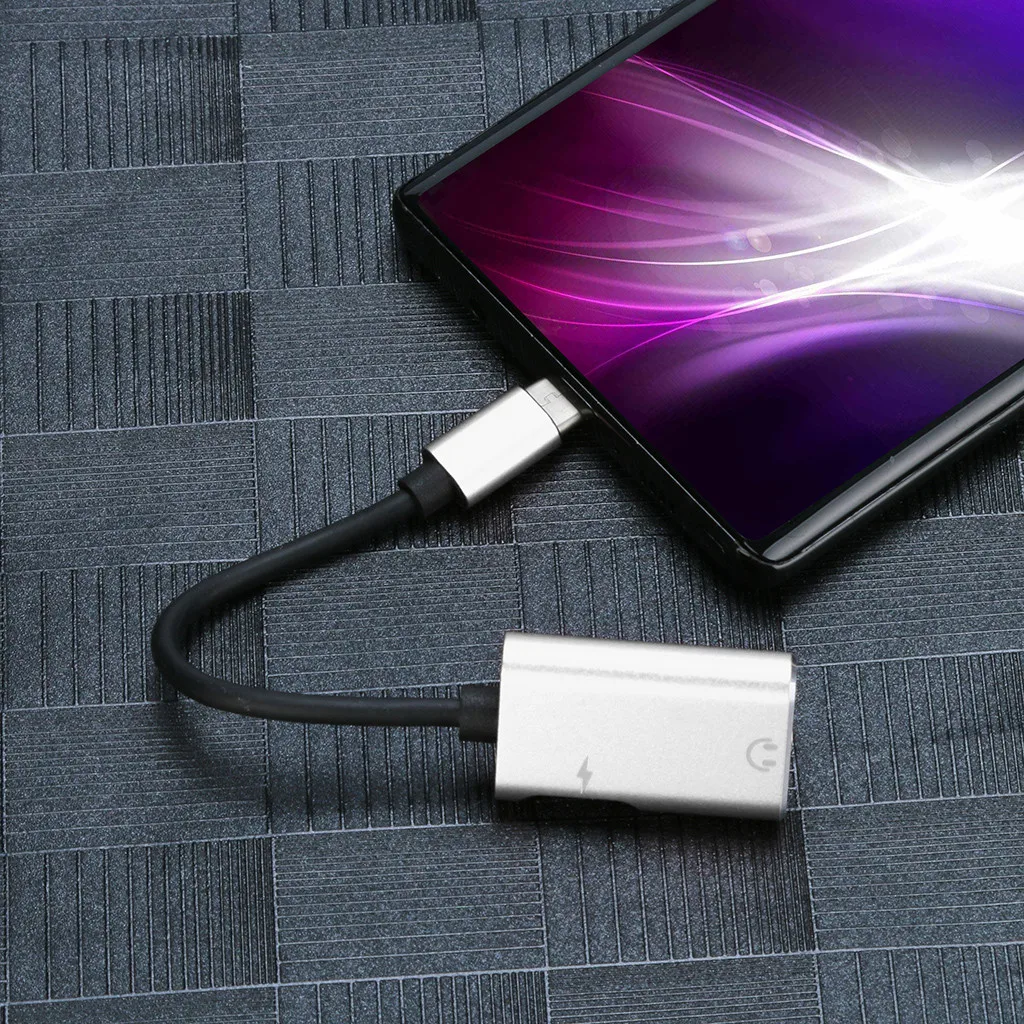 Новинка адаптер для наушников 2 в 1 с USB Type C на 3 5 мм Letv Xiaomi Aux аудиокабель зарядное
