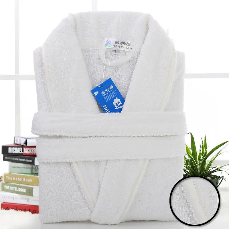 Махровые банные халаты мужской зимний банный халат из 100% хлопка утепленное