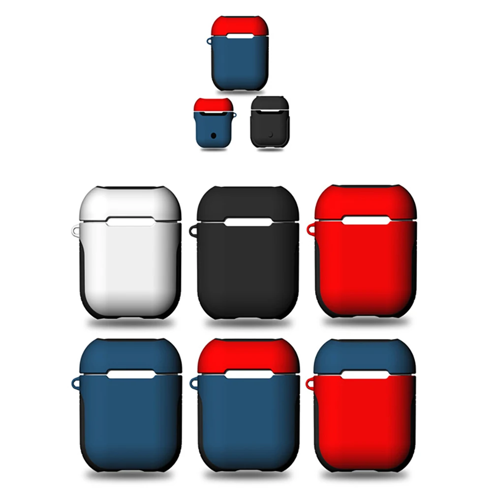 Ударопрочный чехол для Apple AirPods защитный силиконовый зарядное устройство