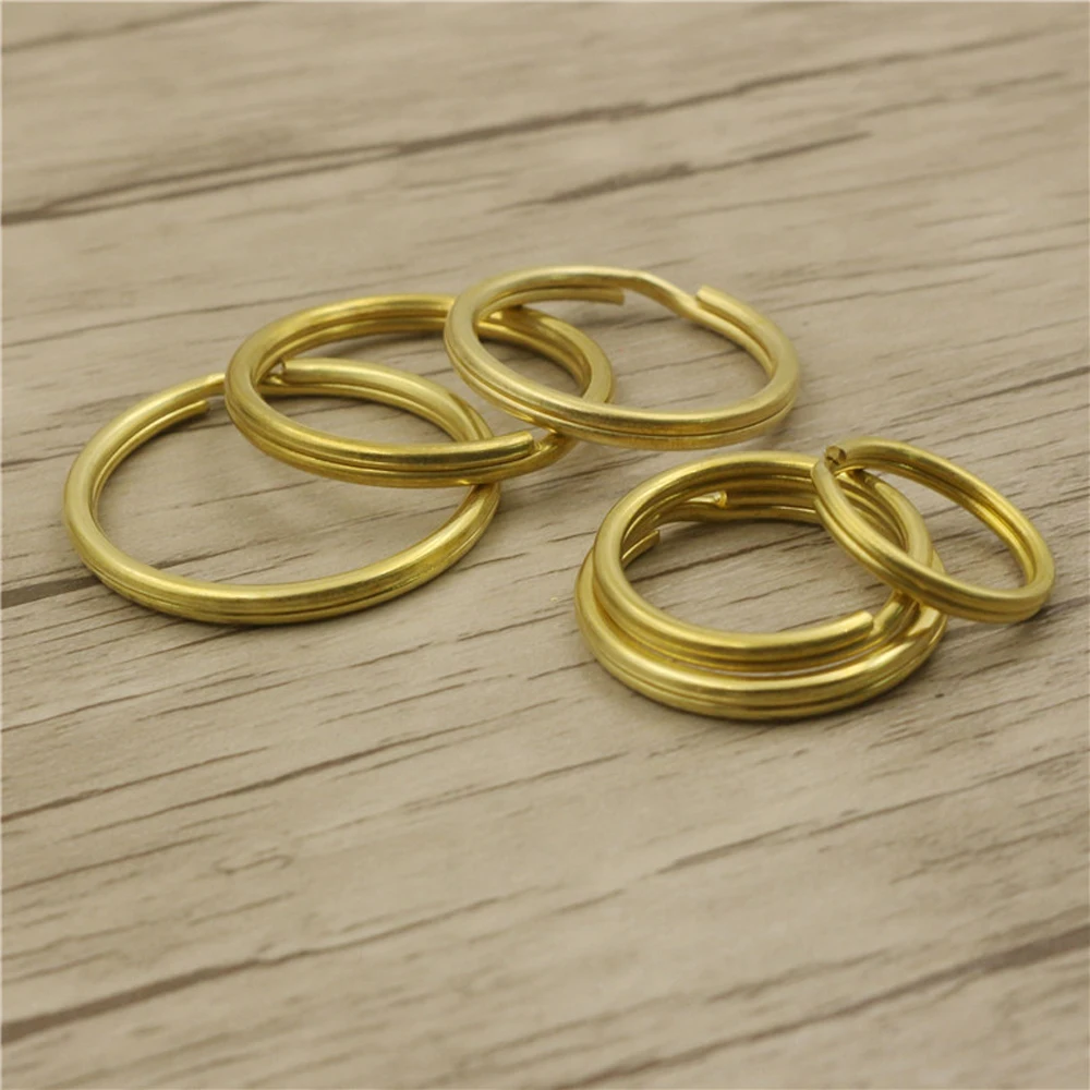 DIY leather craft key ring buckle solid brass material 10pcs/lot | Дом и сад