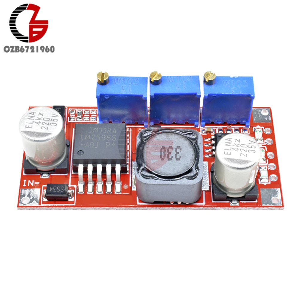 LM2596 DC-DC понижающий преобразователь Регулируемый Модуль CC CV для зарядки литиевой
