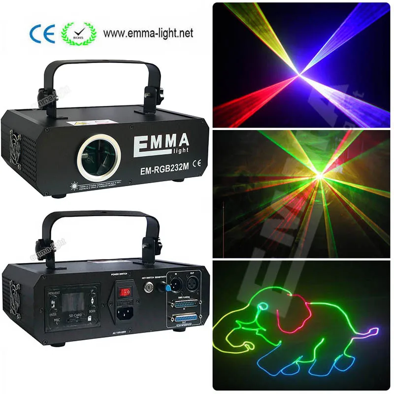 Мини 1 2 Вт RGB лазерный 3D galvo сканер проектор ILDA DMX Танцы бар Xmas вечерние DJ диско