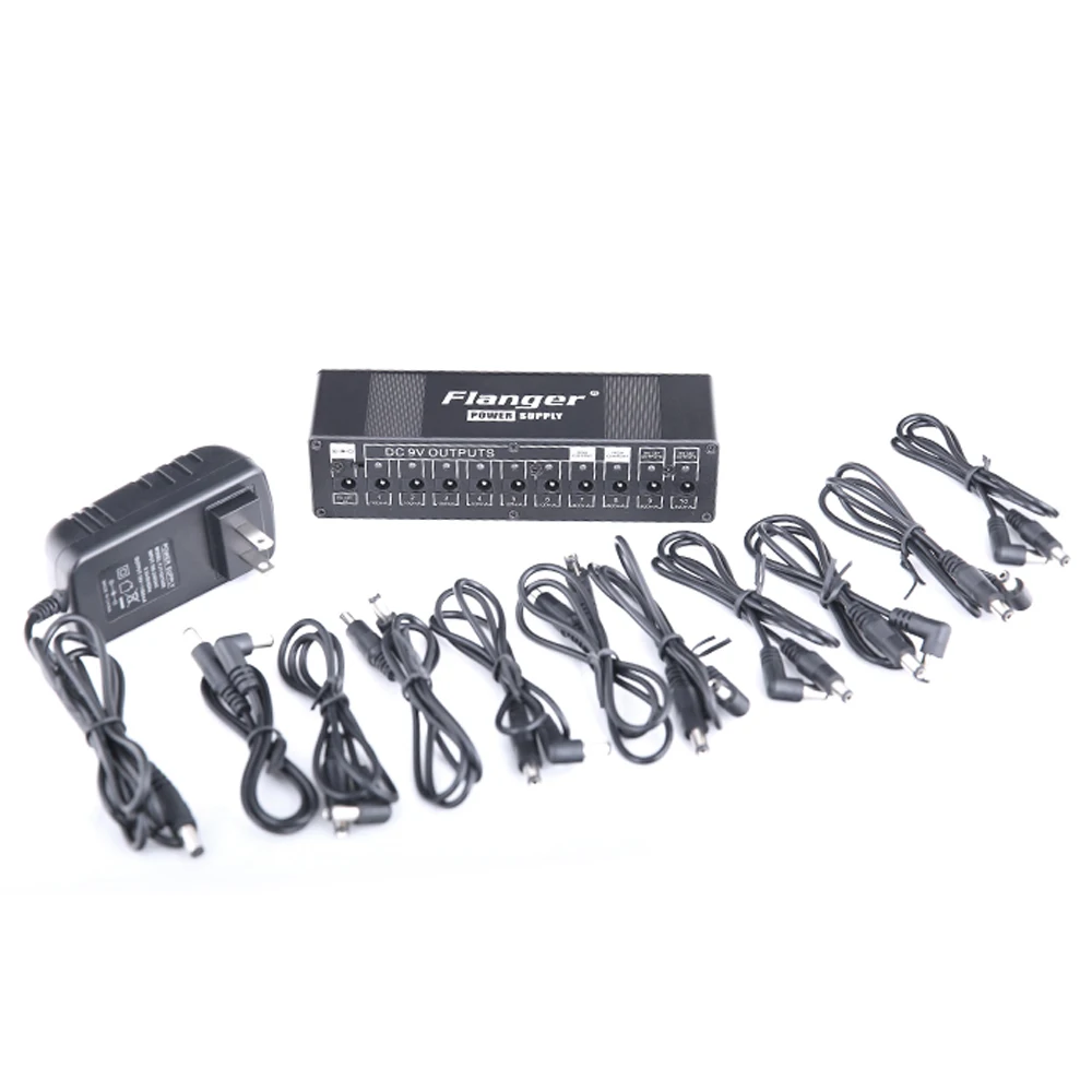Блок питания для гитары Flanger компактный размер DC 9 В/12 В/18 в педаль Бесплатная
