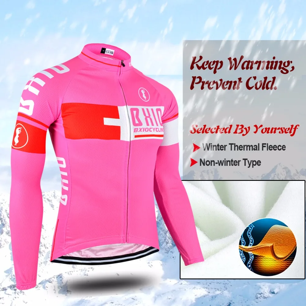 BXIO Mujer Ropa Ciclismo Invierno Pro командная велосипедная одежда много цветов зимний теплый