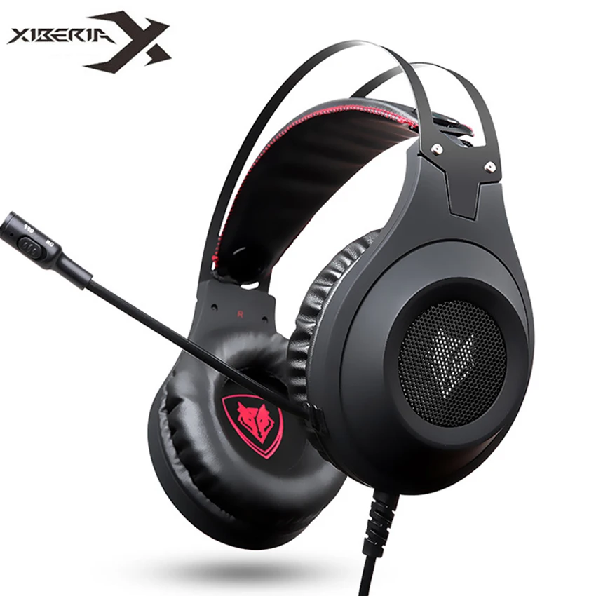 Xiberia бренд наушники nubwo N2 стерео гарнитура Gamer шлем с микрофоном для